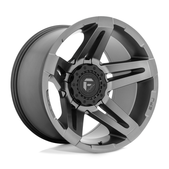 D764200000-18 - Fuel Off-Road D764 SFJ 20X10 BLANK ET -18mm Matte Gunmetal - Fuel Off-Road Wheels Canada