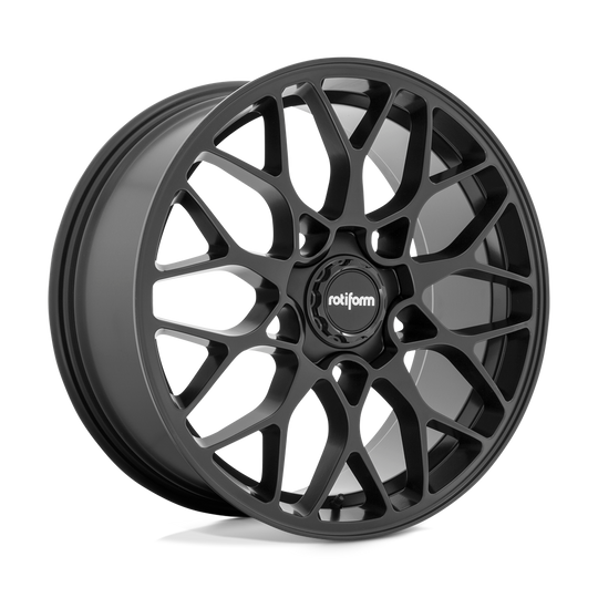 R190198533+45 - Rotiform R190 19X8.5 5X108  45mm Matte Black - Rotiform Wheels Canada