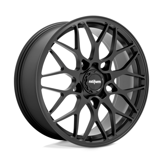 R1902090F8+45 - Rotiform R190 20X9 5X112  45mm Matte Black - Rotiform Wheels Canada