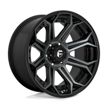 Load image into Gallery viewer, D70422008947 - Fuel Off-Road D704 Siege 22X10 6X135 -18 mm Gloss Machined Double Dark Tint - Fuel Off-Road Wheels Canada