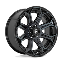 Load image into Gallery viewer, D70420908957 - Fuel Offroad D704 Siege 20X9 6X135  20mm Gloss Machined Double Dark Tint - Fuel Offroad Wheels Canada
