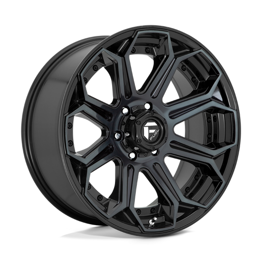 D70420908957 - Fuel Offroad D704 Siege 20X9 6X135  20mm Gloss Machined Double Dark Tint - Fuel Offroad Wheels Canada