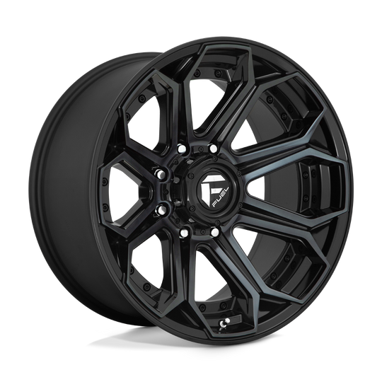 D70424201847 - Fuel Off-Road D704 Siege 24X12 8X180 -44 mm Gloss Machined Double Dark Tint - Fuel Off-Road Wheels Canada
