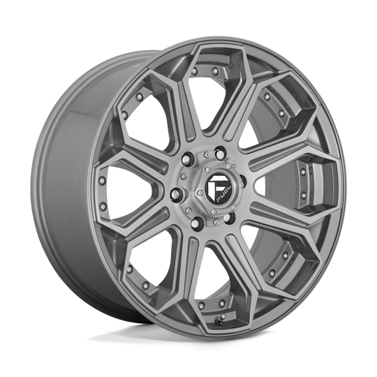 D70524201747 - Fuel Off-Road D705 Siege 24X12 8X170 -44 mm Brushed Gun Metal Tinted Clear - Fuel Off-Road Wheels Canada