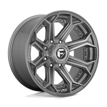 Charger l'image dans la galerie, D70520001747 - Fuel Off-Road D705 Siege 20X10 8X170 -18 mm Brushed Gun Metal Tinted Clear - Fuel Off-Road Wheels Canada