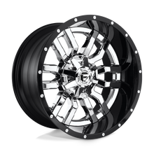 Charger l'image dans la galerie, D27022401747 - Fuel Off-Road D270 Sledge 22X14 8X170 -70 mm Chrome Plated Gloss Black Lip - Fuel Off-Road Wheels Canada