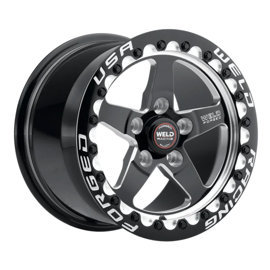 RS071I8700P03422P0430SC0 - Weld Off-Road SM71 Beadlock 17X10 5X120 ET 43mm Gloss Black Milled - Weld Off-Road Wheels Canada
