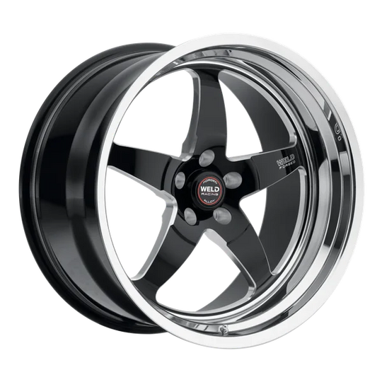 RS071I87B5N04667N0140 - Weld Off-Road SM71 17X4.5 5X114.3 ET -14mm Gloss Black Milled - Weld Off-Road Wheels Canada