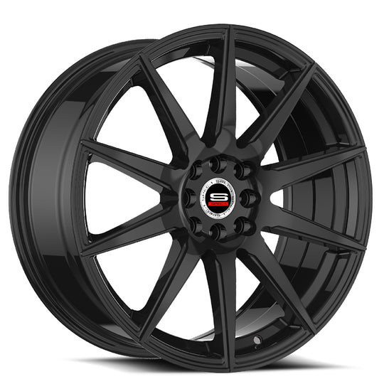 SP-511880938GB - Spec-1 SP-51 18X8 4X100 / 4X114.3 38mm Gloss Black - Spec-1 Wheels Canada