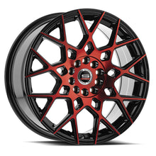 Load image into Gallery viewer, SP-5218803538BMR - Spec-1 SP-52 18X8 5X110 / 5X114.3 38mm Gloss Black &amp; Red Machined - Spec-1 Wheels Canada