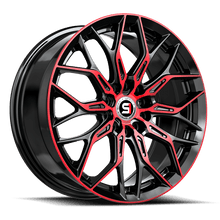 Load image into Gallery viewer, SP-571883638BMR - Spec-1 SP-57 18X8 5X112 38mm Gloss Black &amp; Red Machined - Spec-1 Wheels Canada