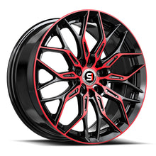 Load image into Gallery viewer, SP-571775942BMR - Spec-1 SP-57 17X7.5 4X114.3 / 4X100 42mm Gloss Black &amp; Red Machined - Spec-1 Wheels Canada