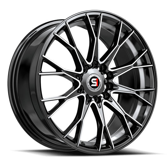 SP-5917753242BMU - Spec-1 SP-59 17X7.5 5X108 42mm Gloss Black & Machined & Undercut - Spec-1 Wheels Canada