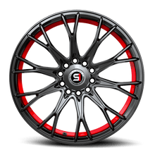 Load image into Gallery viewer, SP-591883638GBRU - Spec-1 SP-59 18X8 5X112 38mm Gloss Black &amp; Red Undercut - Spec-1 Wheels Canada