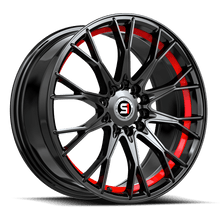 Load image into Gallery viewer, SP-591883538GBRU - Spec-1 SP-59 18X8 5X110 38mm Gloss Black &amp; Red Undercut - Spec-1 Wheels Canada