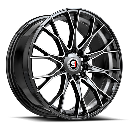 SP-5917752842BMU - Spec-1 SP-59 17X7.5 5X114.3 / 5X105 42mm Gloss Black & Machined & Undercut - Spec-1 Wheels Canada