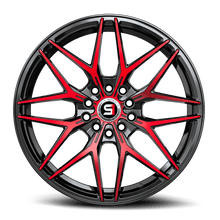 Load image into Gallery viewer, SP-6017752842BMR - Spec-1 SP-60 17X7.5 5X105 42mm Gloss Black &amp; Red Machined - Spec-1 Wheels Canada