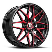 Load image into Gallery viewer, SP-601882338BMR - Spec-1 SP-60 18X8 5X100 38mm Gloss Black &amp; Red Machined - Spec-1 Wheels Canada