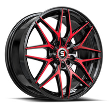 Load image into Gallery viewer, SP-60188938BMR - Spec-1 SP-60 18X8 4X100 / 4X114.3 38mm Gloss Black &amp; Red Machined - Spec-1 Wheels Canada