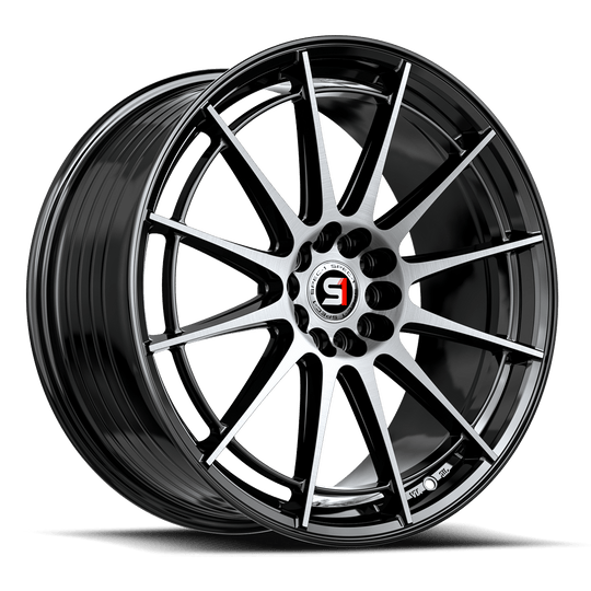SP-641883834BM - Spec-1 SP-64 18X8 5X114.3 34mm Gloss Black & Machined - Spec-1 Wheels Canada