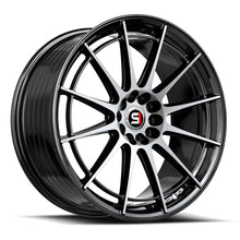 Load image into Gallery viewer, SP-641810BL22BM - Spec-1 SP-64 18X10 Blank 4X/5X 22mm Gloss Black &amp; Machined - Spec-1 Wheels Canada