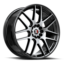 Load image into Gallery viewer, SP-651810BL22BM - Spec-1 SP-65 18X10 Blank 4X/5X 22mm Gloss Black &amp; Machined - Spec-1 Wheels Canada