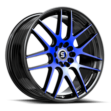 Load image into Gallery viewer, SP-651783842GBBLM - Spec-1 SP-65 17X8 5X114.3 42mm Gloss Black &amp; Blue Machined - Spec-1 Wheels Canada