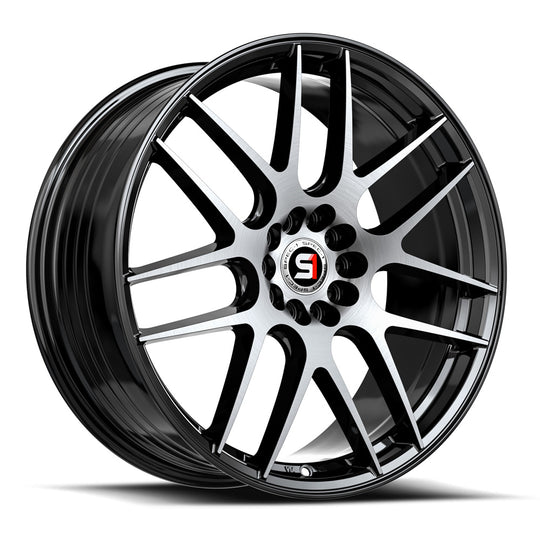 SP-65189BL38BM - Spec-1 SP-65 18X9 Blank 4X/5X 38mm Gloss Black & Machined - Spec-1 Wheels Canada