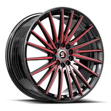 Load image into Gallery viewer, SP-681775942BMR - Spec-1 SP-68 17X7.5 4X100 / 4X114.3 42mm Gloss Black &amp; Red Machined - Spec-1 Wheels Canada