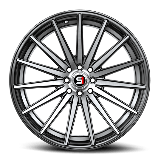 SP-691883638BMU - Spec-1 SP-69 18X8 5X112 38mm Gloss Black & Machined & Undercut - Spec-1 Wheels Canada