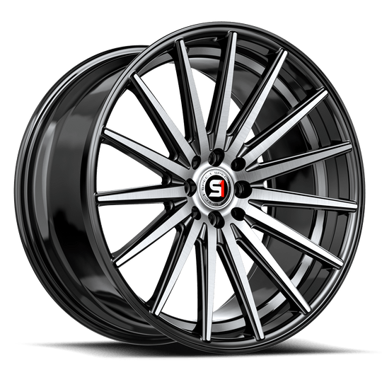 SP-6920852338BMU - Spec-1 SP-69 20X8.5 5X100 38mm Gloss Black & Machined & Undercut - Spec-1 Wheels Canada
