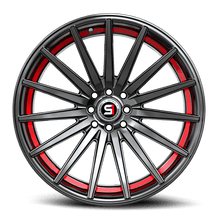 Load image into Gallery viewer, SP-691883638GBRU - Spec-1 SP-69 18X8 5X112 38mm Gloss Black &amp; Red Under Cut - Spec-1 Wheels Canada