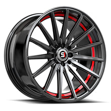 Load image into Gallery viewer, SP-691985BL38GBRU - Spec-1 SP-69 19X8.5 Blank 4X/5X 38mm Gloss Black &amp; Red Undercut - Spec-1 Wheels Canada