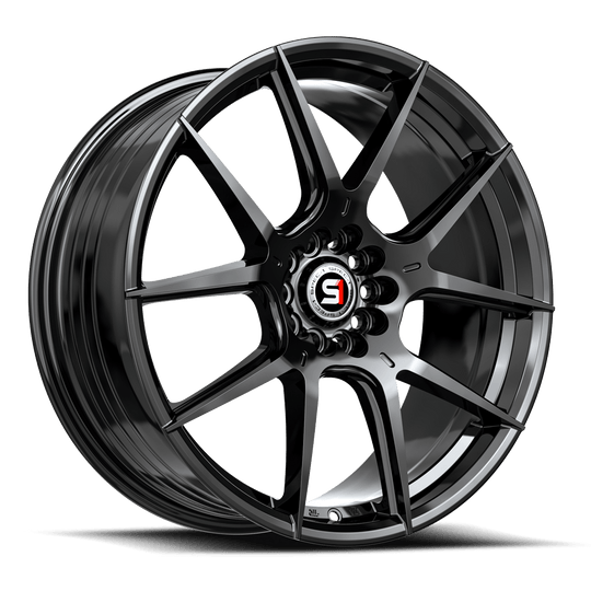 SP-711783642GB - Spec-1 SP-71 17X8 5X112 42mm Gloss Black - Spec-1 Wheels Canada
