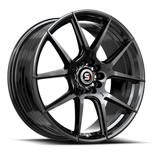 SP-711783242GB - Spec-1 SP-71 17X8 5X114.3 / 5X108 42mm Gloss Black - Spec-1 Wheels Canada