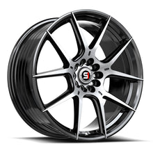 Charger l'image dans la galerie, SP-71178942BM - Spec-1 SP-71 17X8 4X114.3 / 4X100 42mm Gloss Black &amp; Machined - Spec-1 Wheels Canada