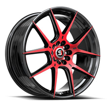 Load image into Gallery viewer, SP-71178942BMR - Spec-1 SP-71 17X8 4X114.3 / 4X100 42mm Gloss Black &amp; Red Machined - Spec-1 Wheels Canada