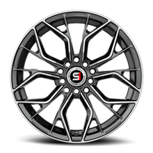 Load image into Gallery viewer, SP-76146920BM - Spec-1 SP-76 14X6 4X100 20mm Gloss Black &amp; Machined - Spec-1 Wheels Canada