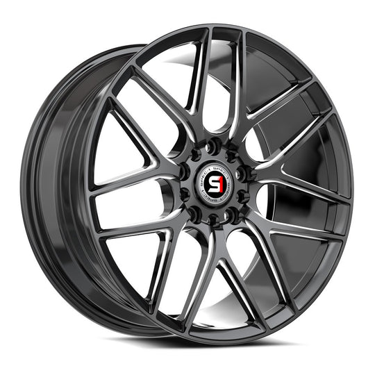 SP-78188935GBM - Spec-1 SP-78 18X8 4X100 / 4X114.3 35mm Gloss Black & Milled - Spec-1 Wheels Canada