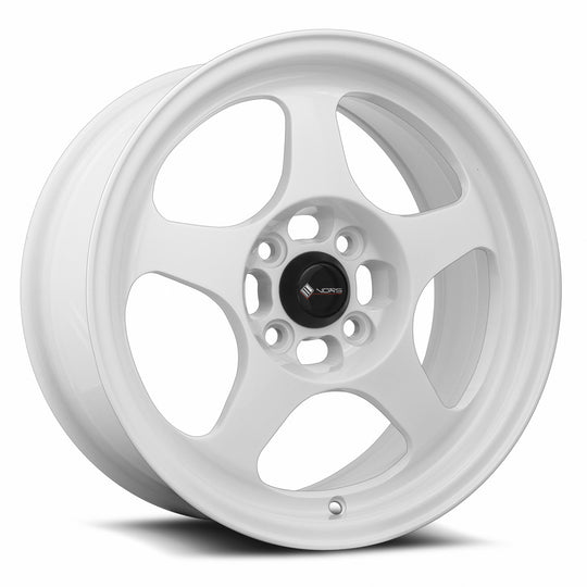 SP01157040035W - Vors SP1 15X7 4X100 35MM All White - Vors Wheels Canada