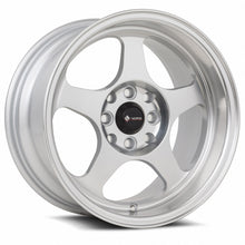 Charger l'image dans la galerie, SP0115808H20SF - Vors SP1 15X8 4X100 / 4X114.3 20mm Silver Machine Face Lip - Vors Wheels Canada