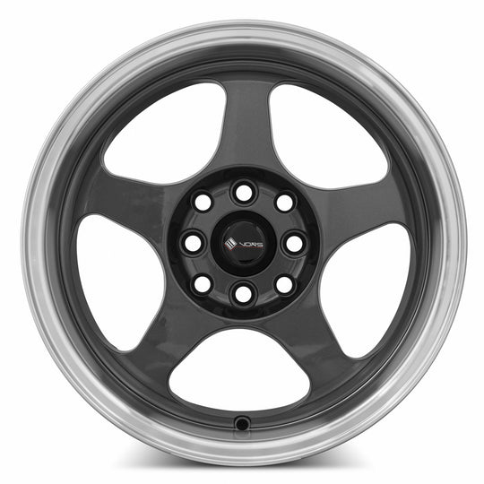 SP0115808H20HB - Vors SP1 15X8 4X114.3 / 4X100 20mm Hyper Black Machine Lip - Vors Wheels Canada