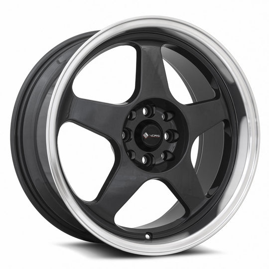 SP0117808H30HB - Vors SP1 17X8 4X114.3 / 4X100 30mm Hyper Black Machine Lip - Vors Wheels Canada