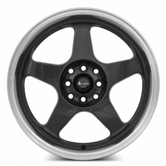 SP01178010H35HB-515 - Vors SP1 17X8 5X115 35MM Hyper Black Machine Lip - Vors Wheels Canada