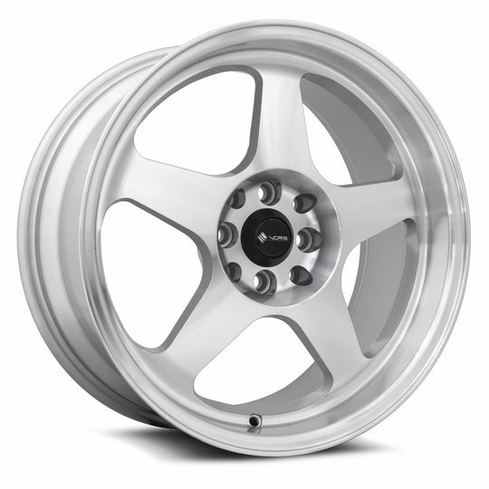 SP0117808H30SF - Vors SP1 17X8 4X114.3 / 4X100 30mm Silver Machine Face Lip - Vors Wheels Canada