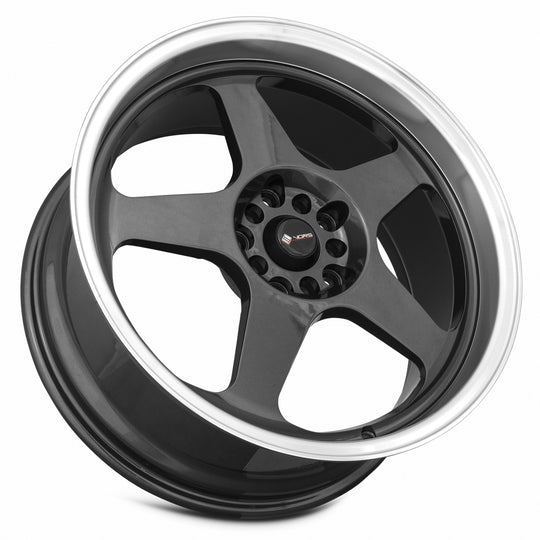 SP01188010H35HB-515 - Vors SP1 18X8 5X115 35MM Hyper Black Machine Lip - Vors Wheels Canada