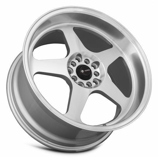 SP01199510H35SF-508 - Vors SP1 19X9.5 5X108 35MM Silver Machine Face Lip - Vors Wheels Canada