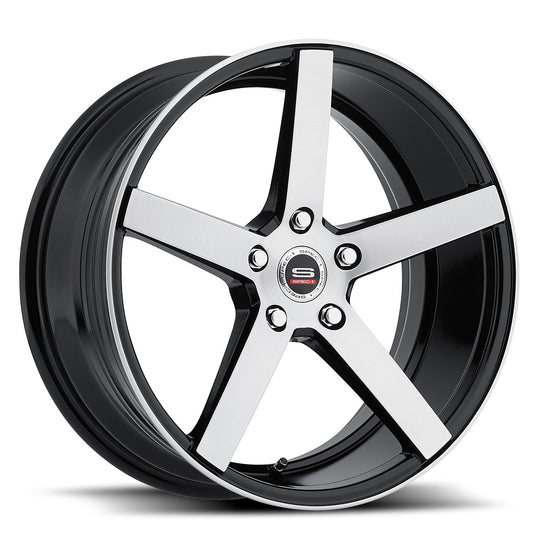 SP3620954042GBU - Spec-1 SP-36 20X9.5 Blank 42mm Gloss Black & Brushed - Spec-1 Wheels Canada