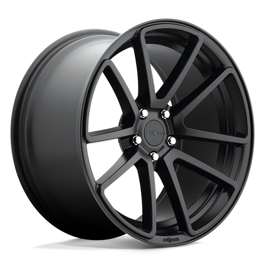 R1221885F8+35 - Rotiform R122 SPF 18X8.5 5X112  35mm Matte Black - Rotiform Wheels Canada