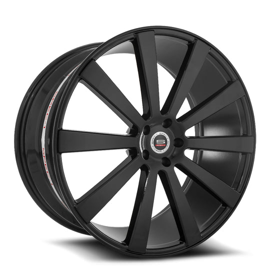 SPL20224104020GB - Spec-1 SPL-002 24X10 Blank 5X 20mm Gloss Black - Spec-1 Wheels Canada
